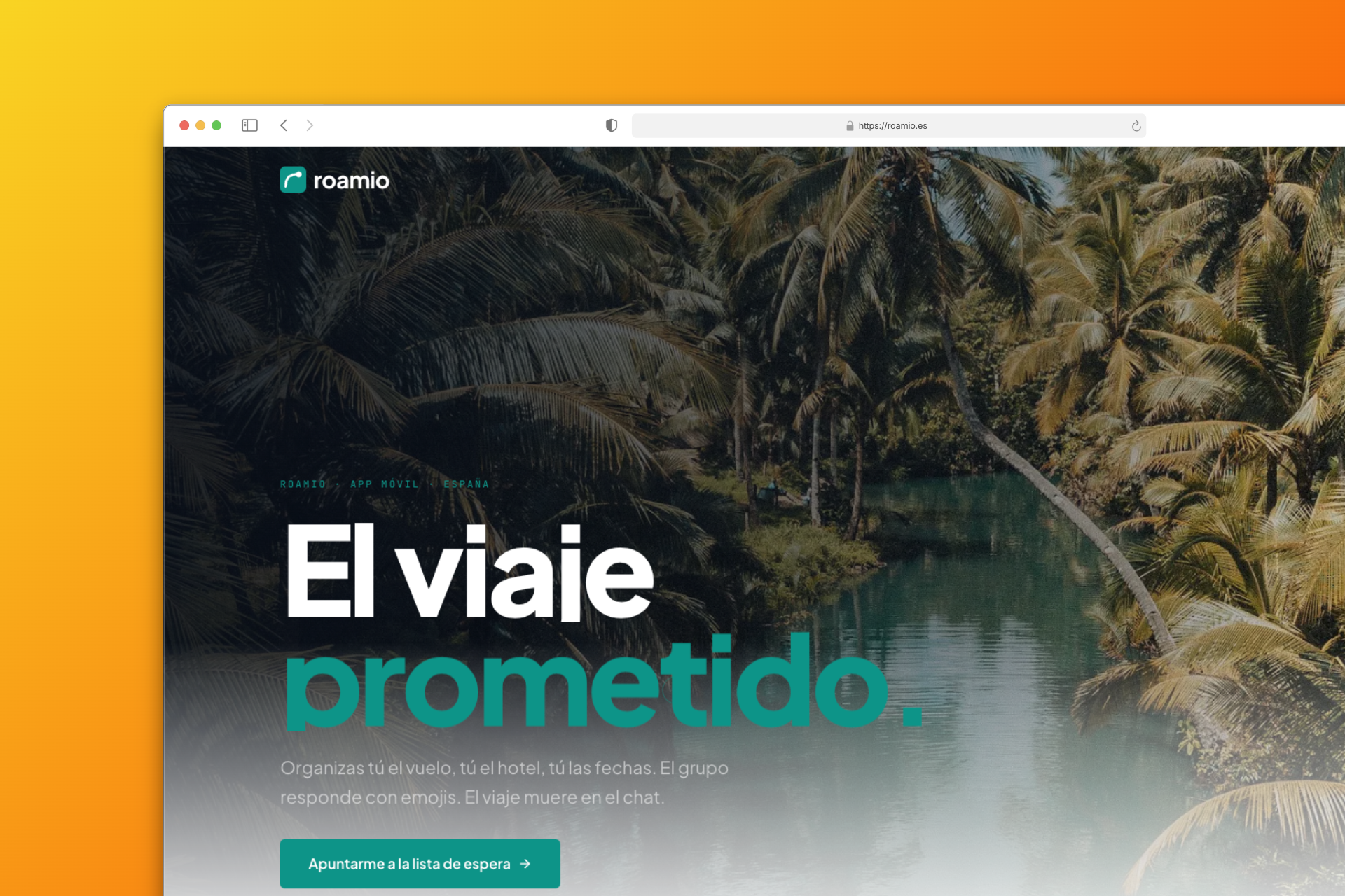 Roamio: App móvil para organizar viajes en grupo sin que el plan muera en el chat.